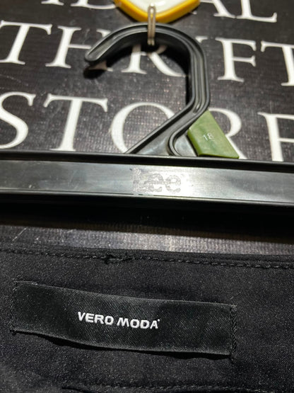 VERO MODA |L| WAIST 30| A1| WOMEN'S BLACK SLIM FIT ANKLE TROUSERS, NEW WITH TAGS