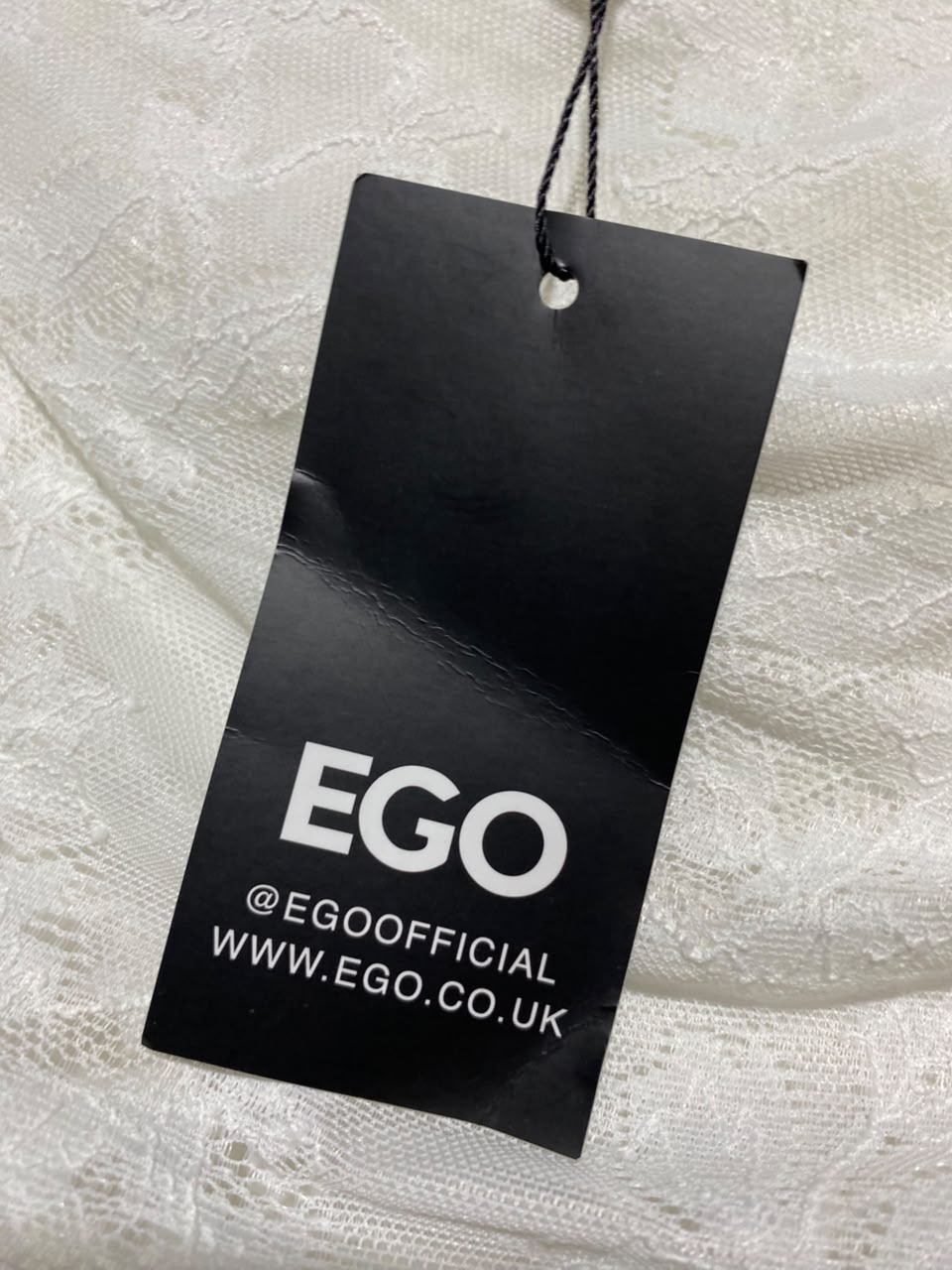 EGO |S| WAIST 26| A1| WHITE LACE RUCHED ASYMMETRICAL MINI SKIRT WITH DRAMATIC DRAPED SASH