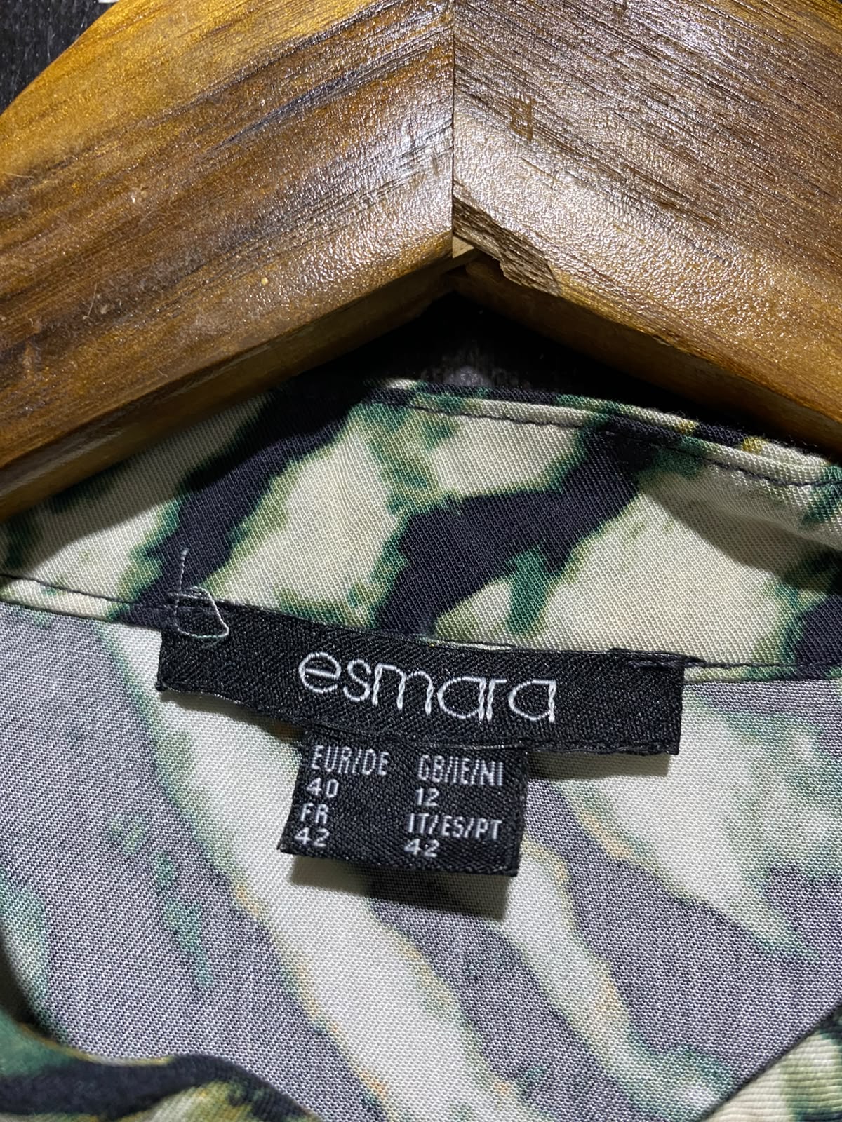 ESMARA |M| BUST 20| A3| MODERN ABSTRACT ANIMAL STRIPE HIGH NECK MINI DRESS