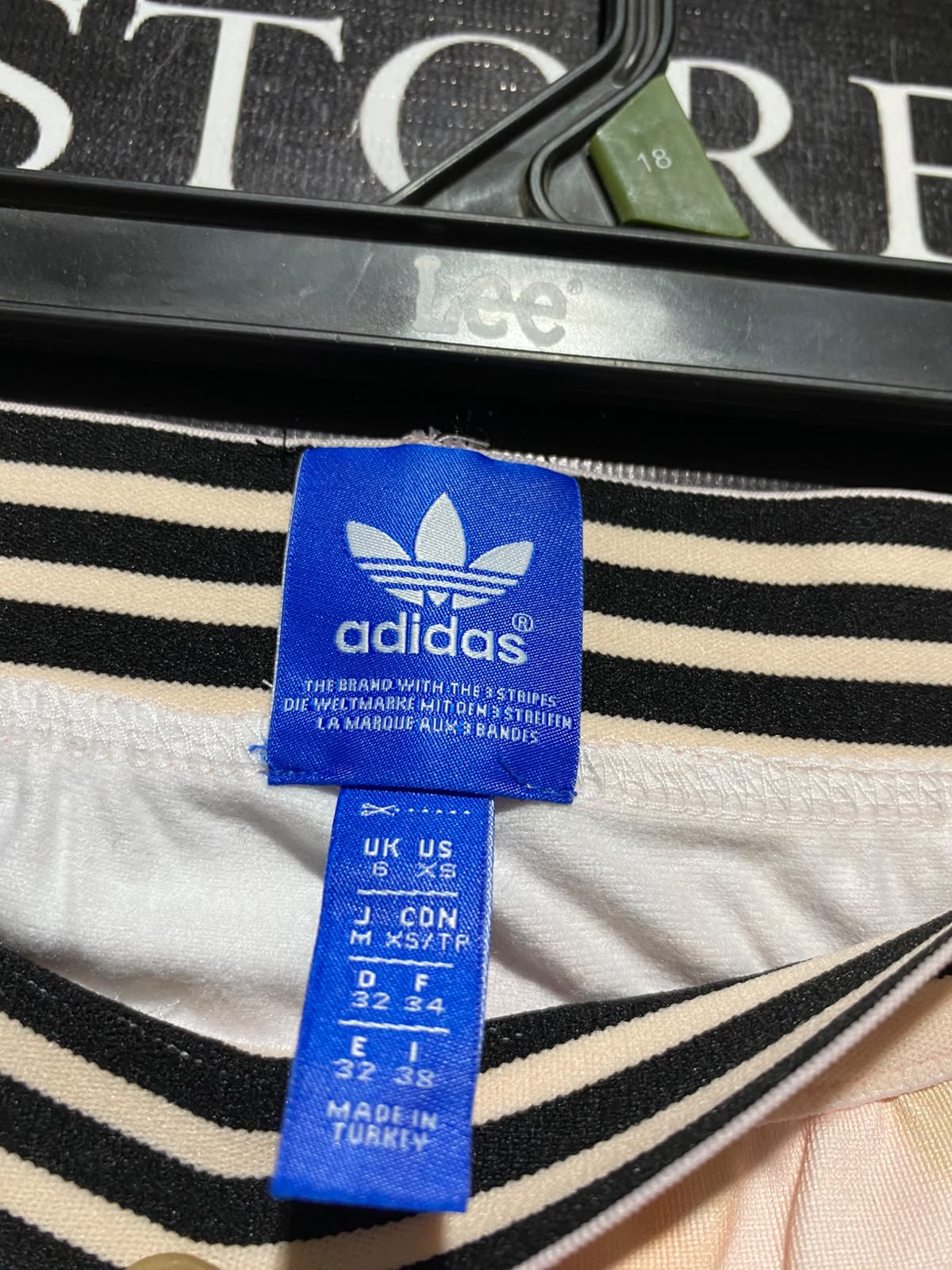 ADIDAS |S| WAIST 26| A2| ORIGINALS PEACH FLORAL TIE-DYE 3-STRIPES DOLPHIN RUNNING SHORTS