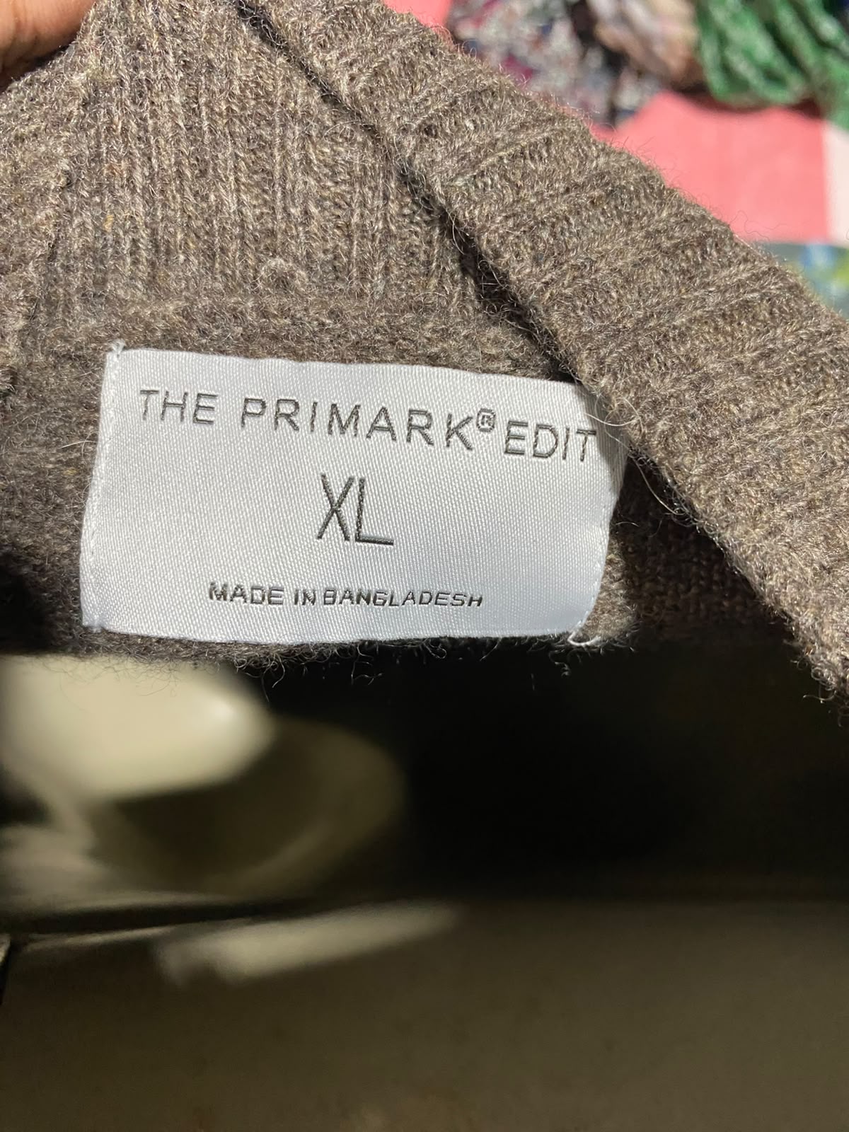 THE  PRIMARK |XL| BUST 21| A3| BROWN HEATHER MOCK NECK BELTED SWEATER MIDI DRESS