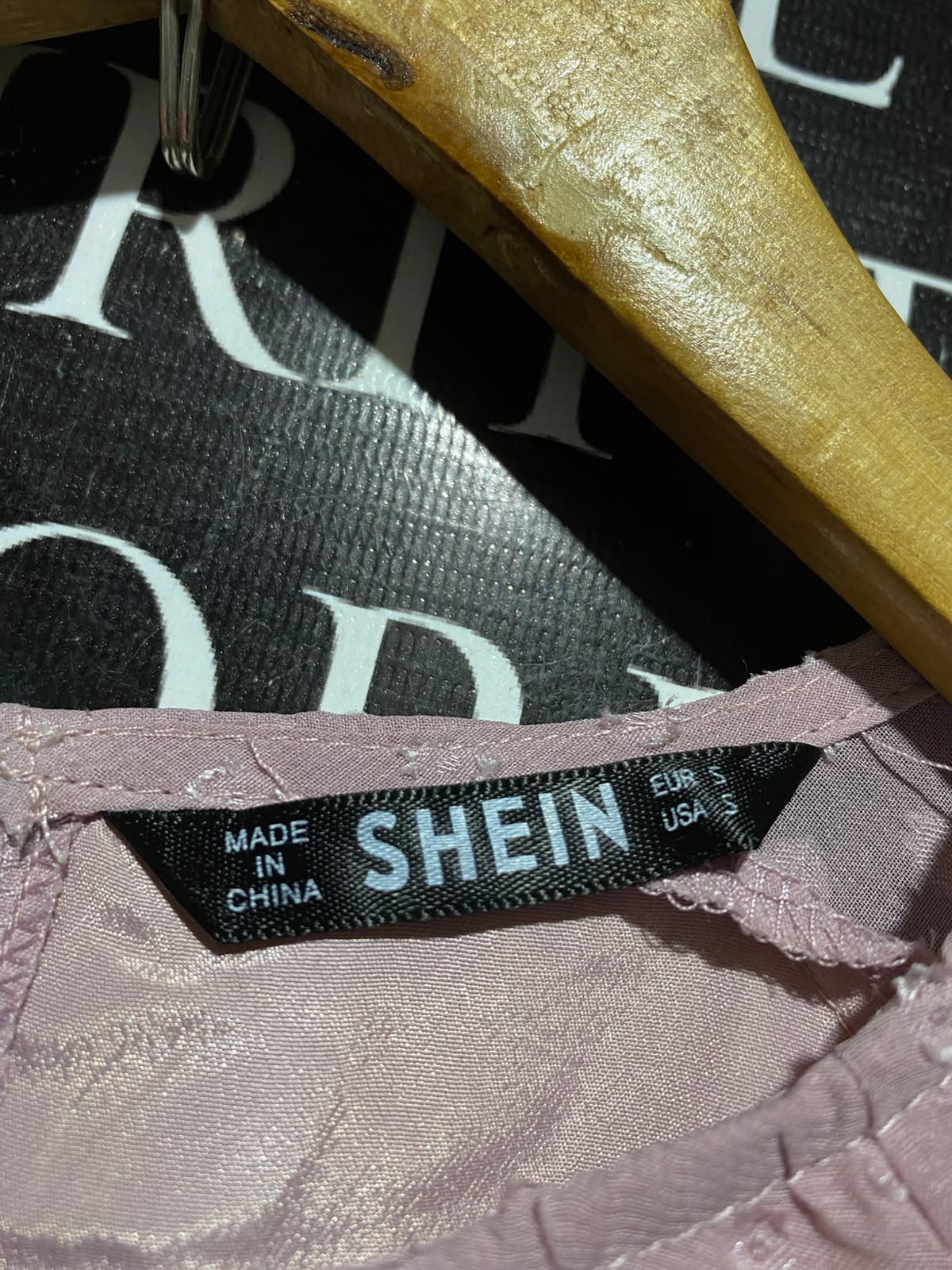 SHEIN |S| BUST 18| A3| MAUVE PINK SWISS DOT LONG SLEEVE TIE-WAIST MAXI DRESS