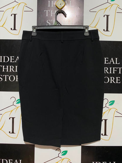 M&S |L| WAIST 32| A3| BLACK KNEE-LENGTH TWO-WAY STRETCH PENCIL SKIRT