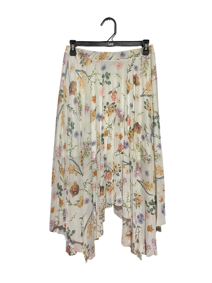 NEW LOOK |M| WAIST 27| A4| ELEGANT FLORAL PRINT HANDKERCHIEF HEM SKIRT
