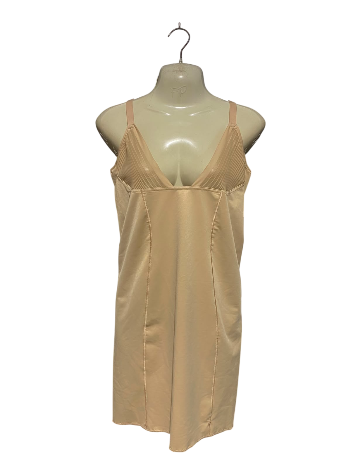 M&S |S| BUST 15| A4| ESSENTIAL NUDE BODY-CONTOURING SLIP DRESS