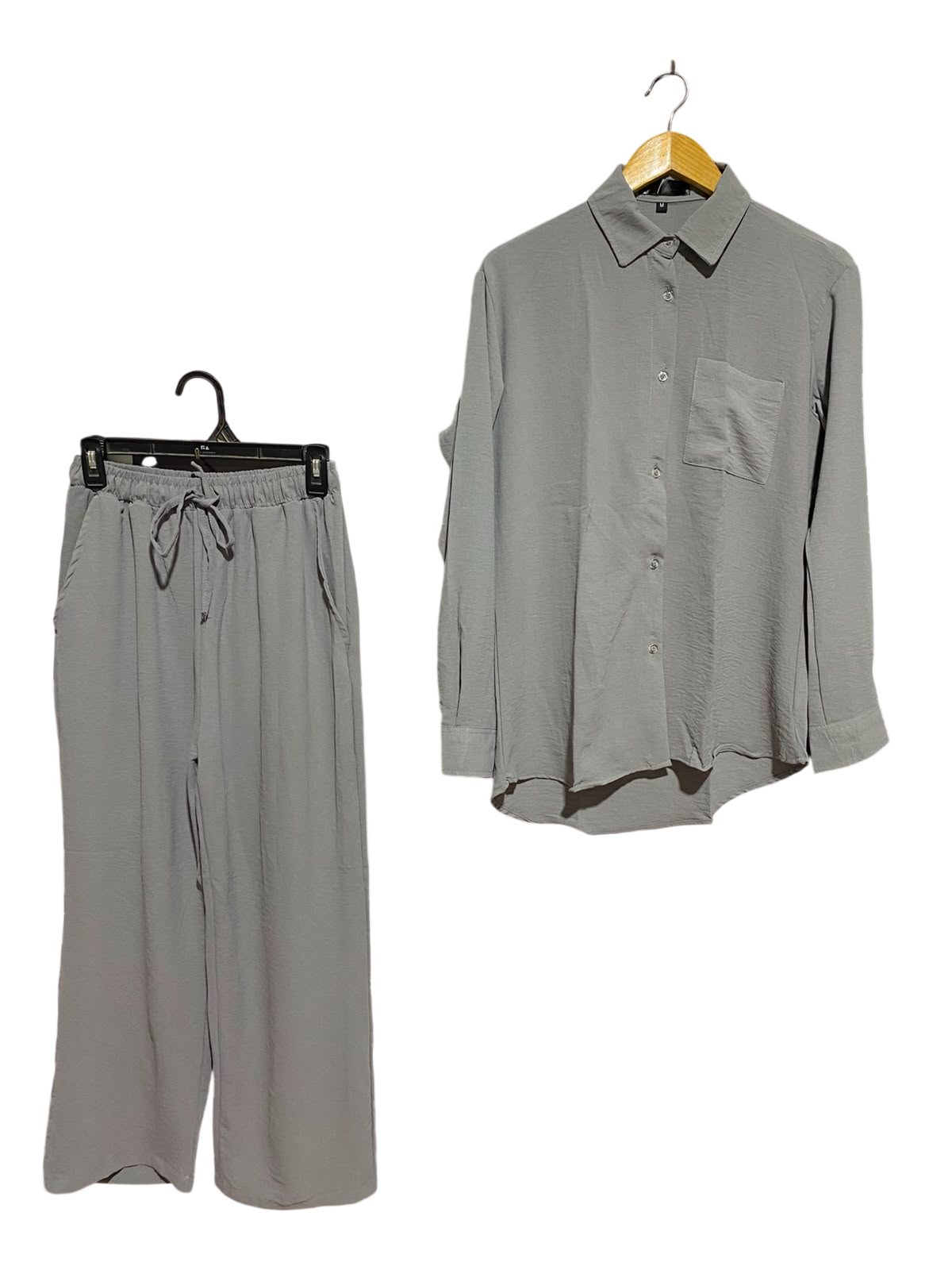 THE FITTIRE |M| A4| MINIMALIST GREY SHIRT AND TROUSER CO-ORD SET