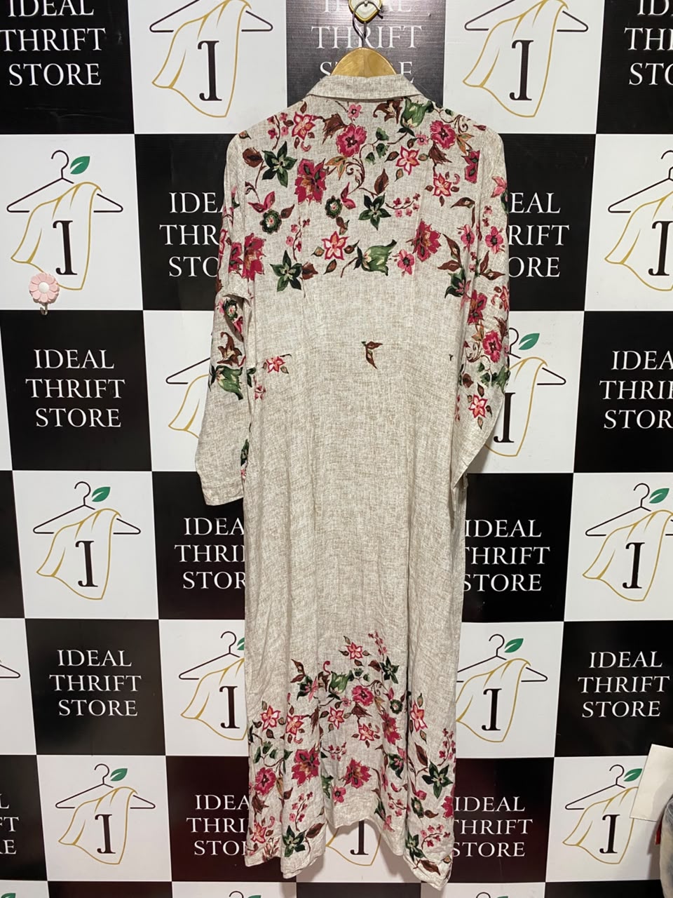 REFKA |L| BUST 20| A5| FLORAL PRINT BUTTON-DOWN SHIRT DRESS