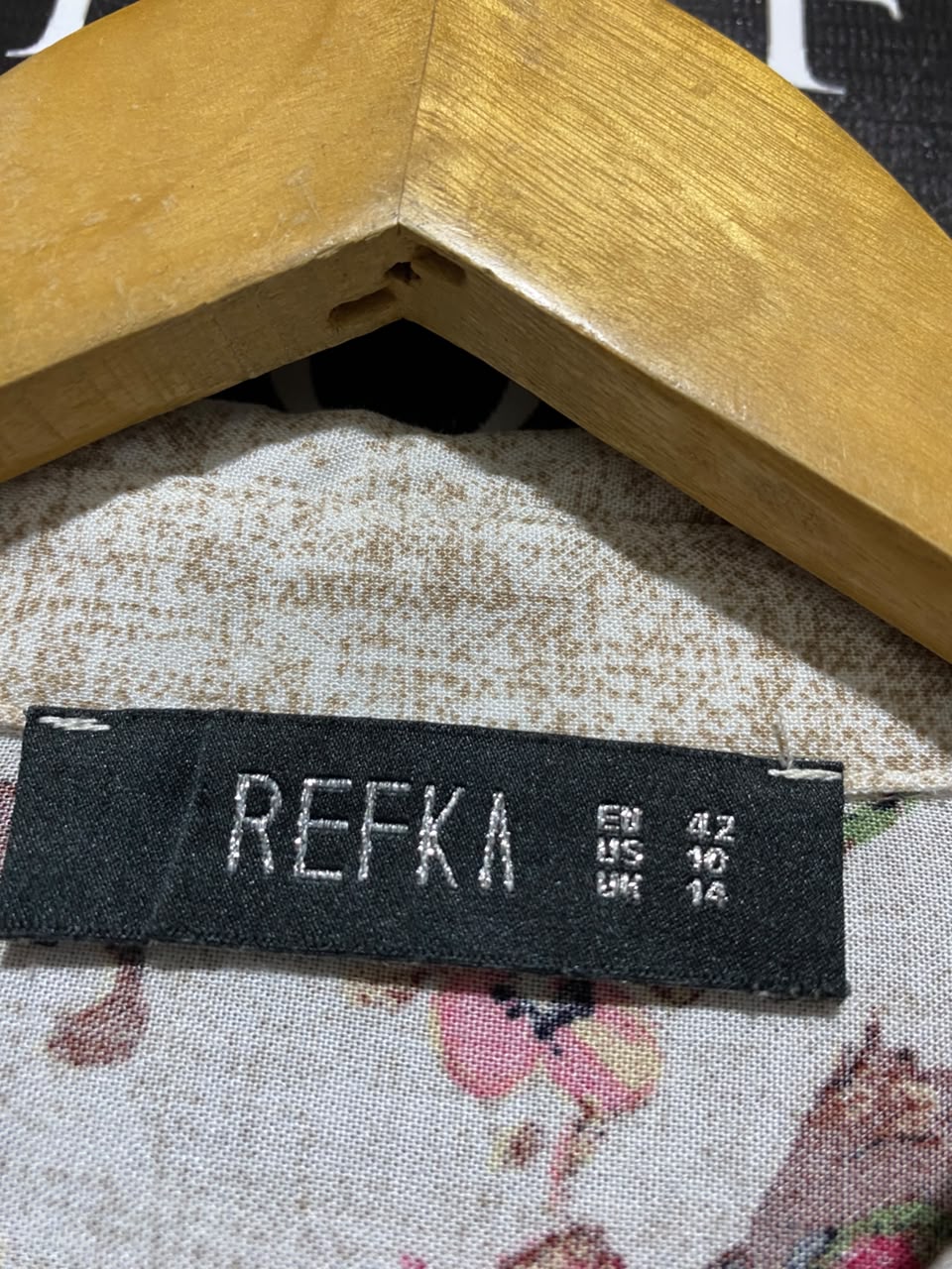 REFKA |L| BUST 20| A5| FLORAL PRINT BUTTON-DOWN SHIRT DRESS