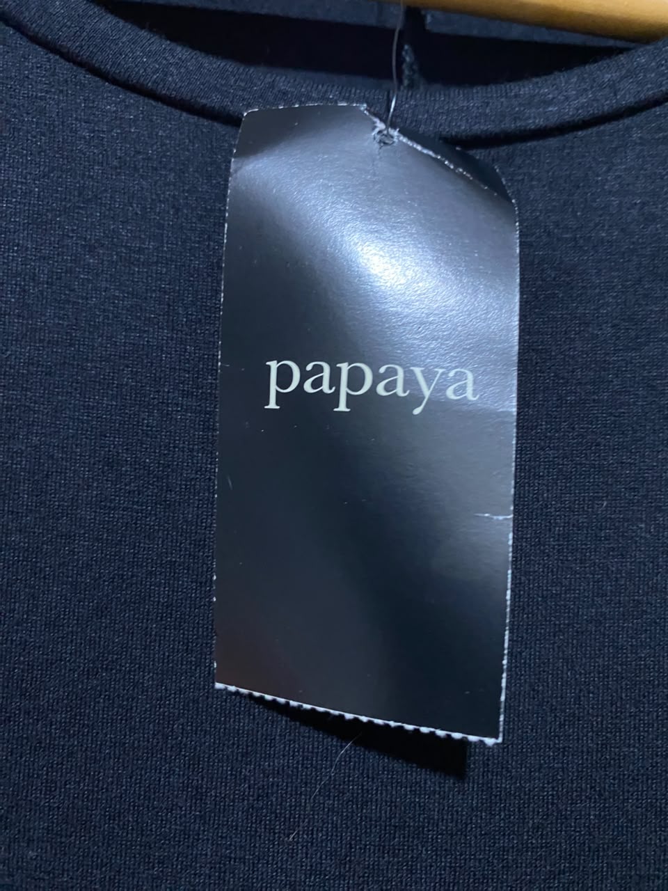 PAPAYA |M| BUST 18| A5| CLASSIC BLACK DRESS WITH LACE SLEEVE DETAIL