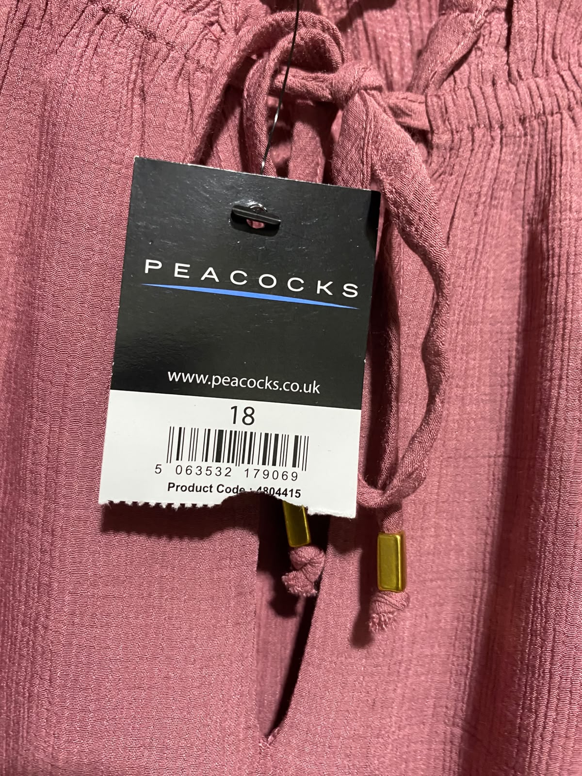 PEACOCKS |XL| BUST 24| A4| CASUAL MAUVE RUFFLE-NECK TIE-FRONT TOP