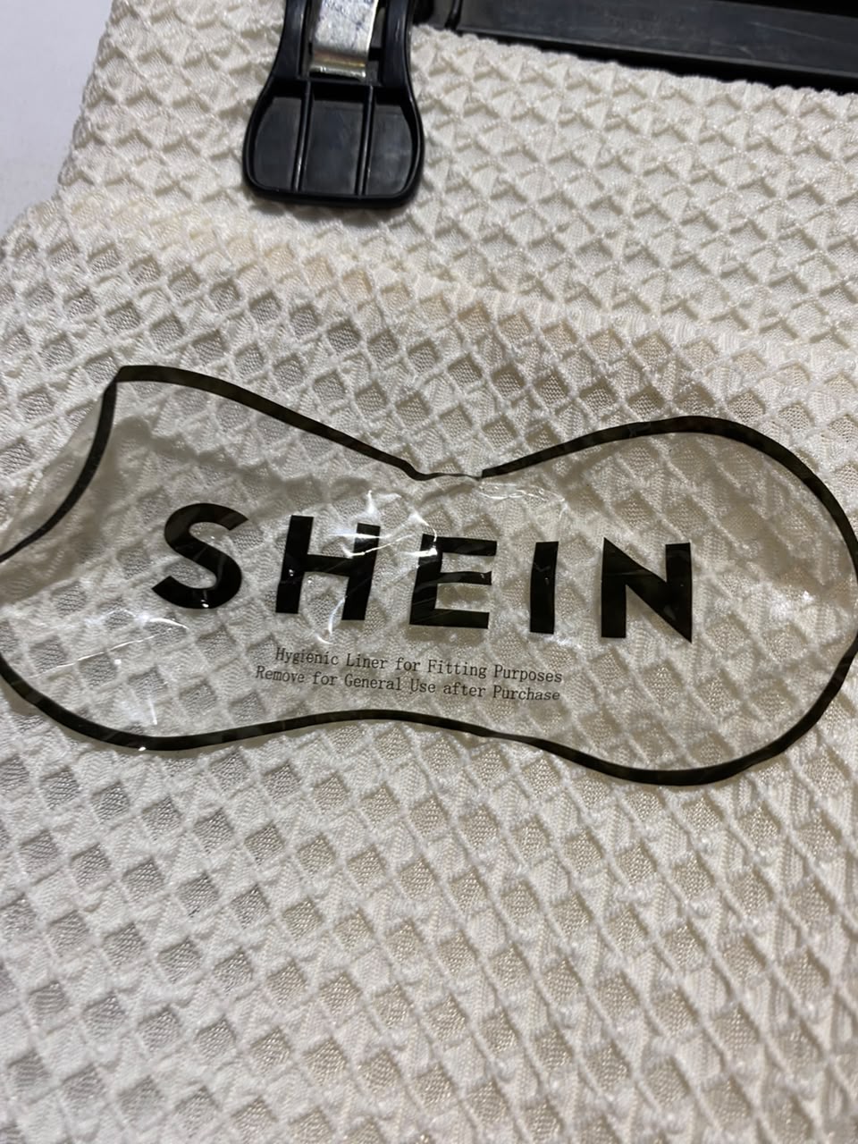 SHEIN |M| WAIST 27| A4| CHIC OFF-WHITE WAFFLE-KNIT PALAZZO PANTS