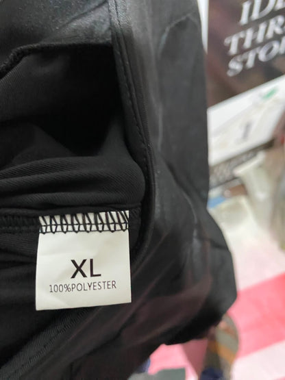 |XL| WAIST 30| A4| CHIC BLACK AND WHITE COLOR-BLOCKED TROUSERS