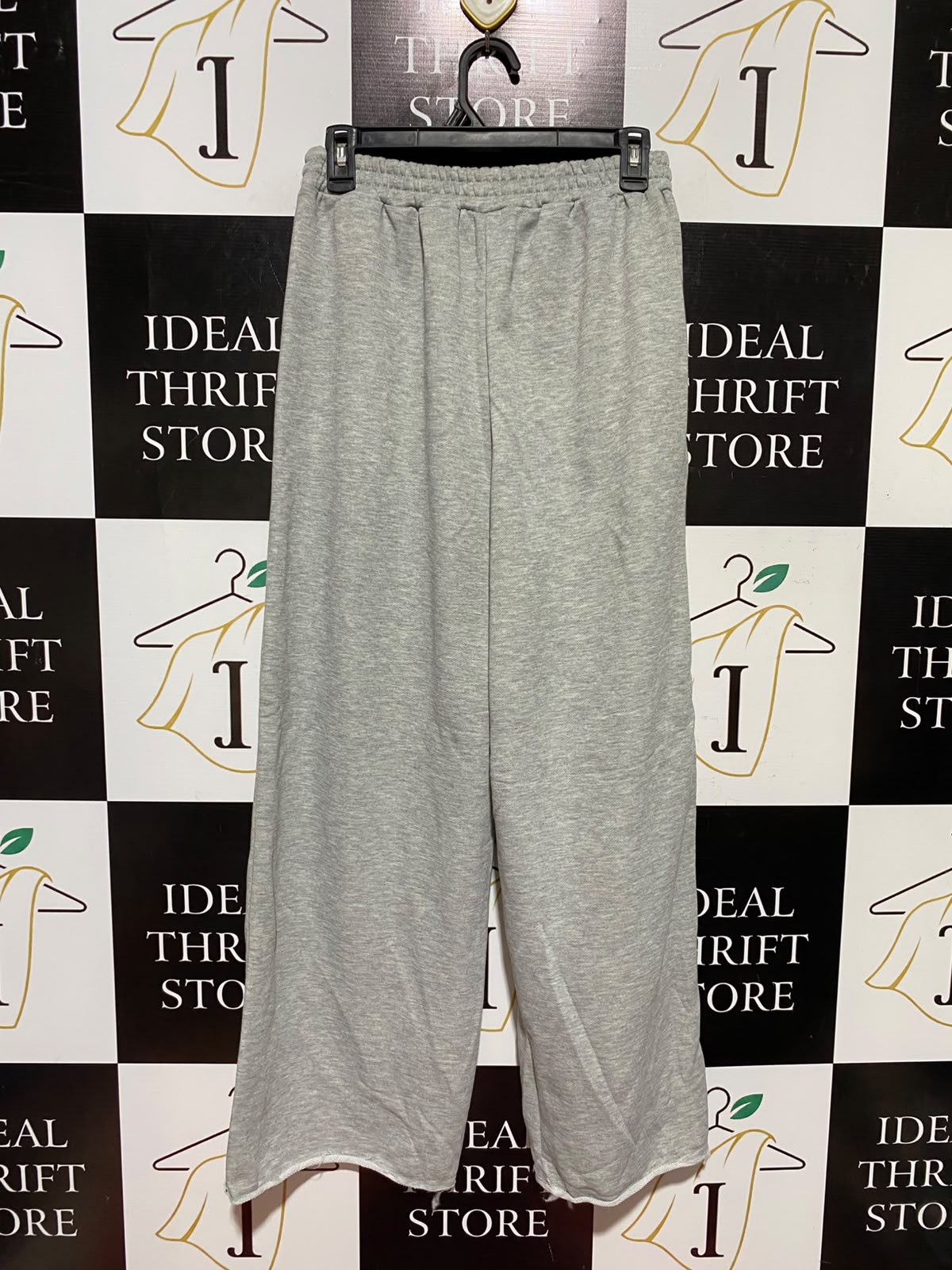 SHEIN |S| WAIST 26| A4| COMFORTABLE ELASTIC-WAIST GREY PALAZZO PANTS