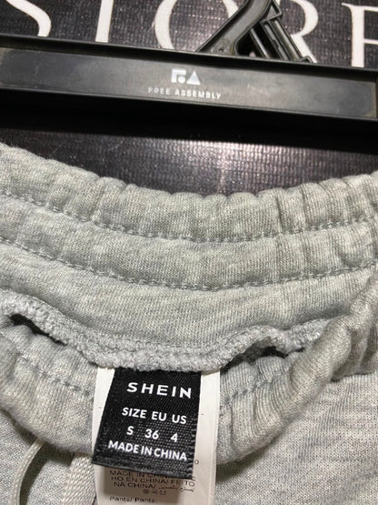 SHEIN |S| WAIST 26| A4| COMFORTABLE ELASTIC-WAIST GREY PALAZZO PANTS