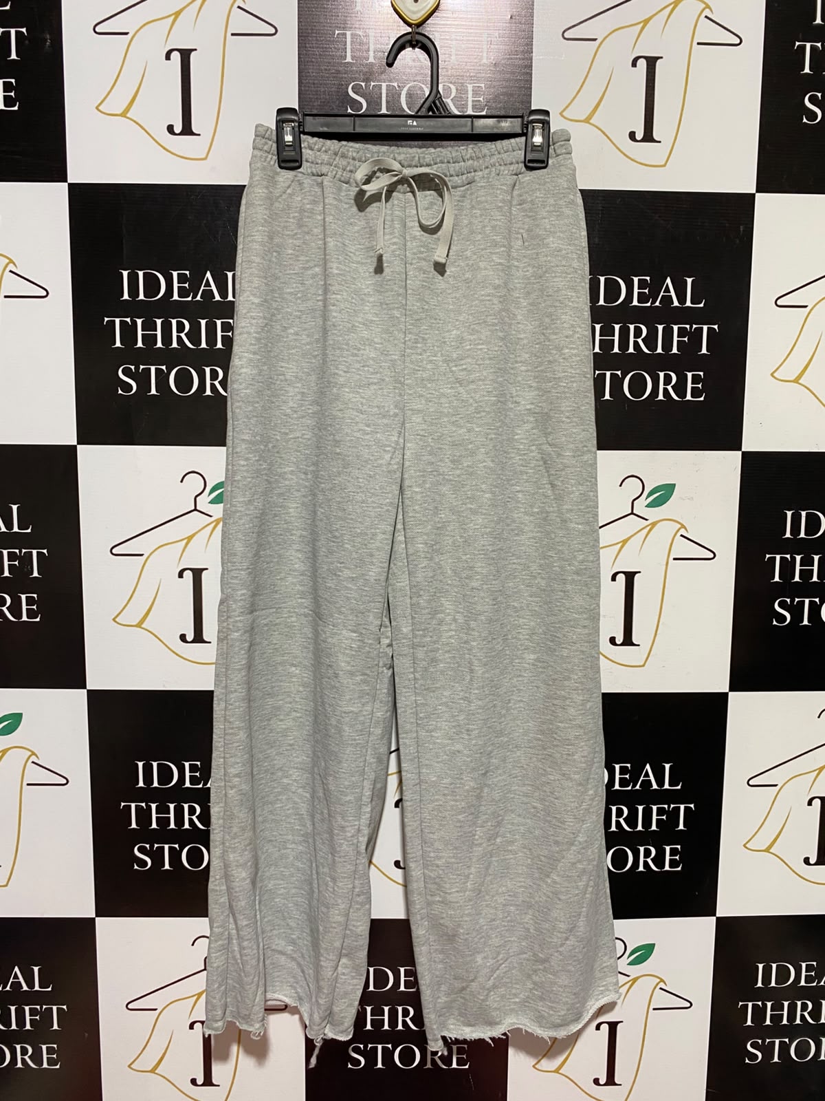 SHEIN |S| WAIST 26| A4| COMFORTABLE ELASTIC-WAIST GREY PALAZZO PANTS