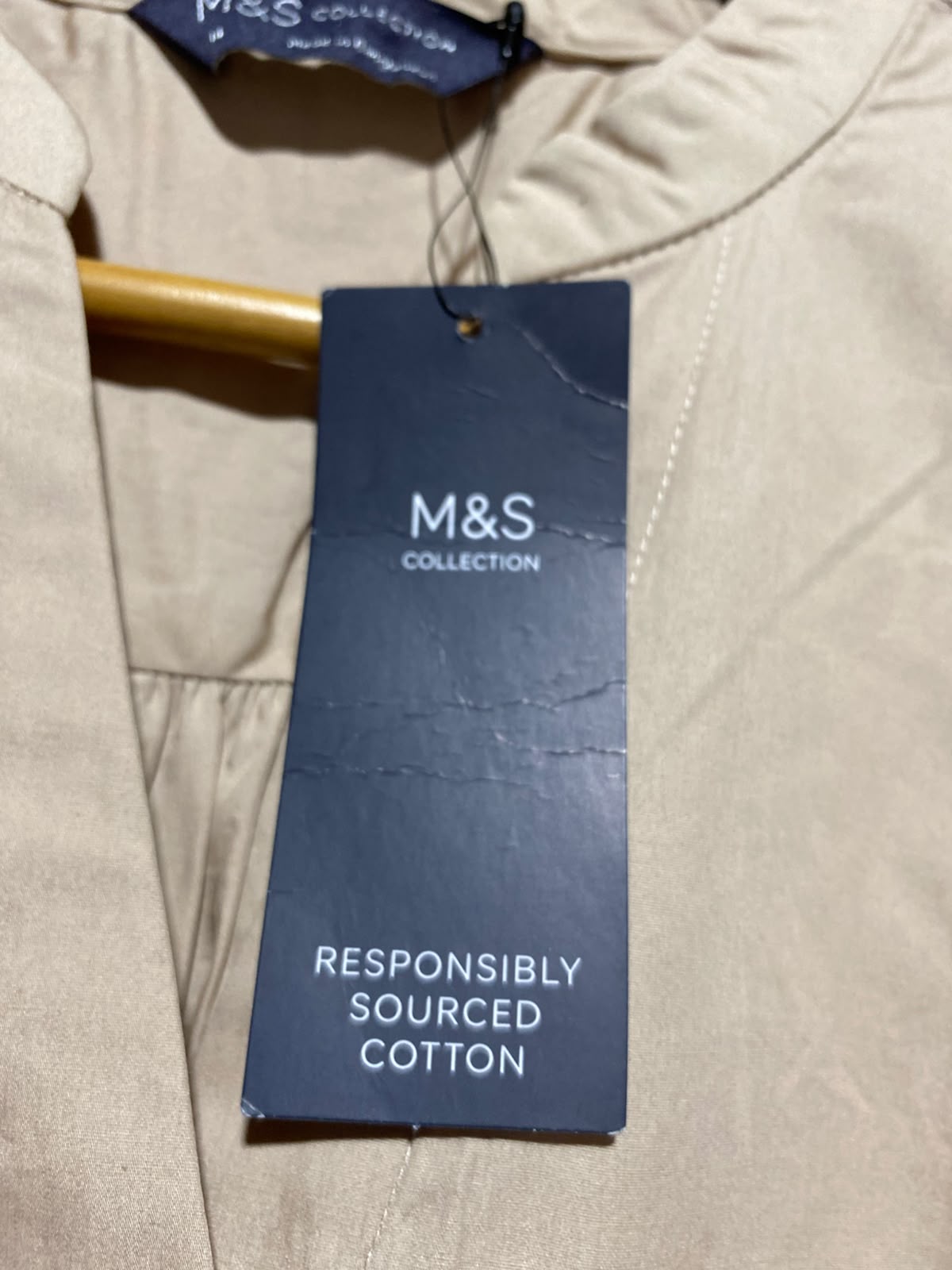 M&S |L| BUST 22| A4| CHIC MANDARIN COLLAR LONG-SLEEVE SHIRT