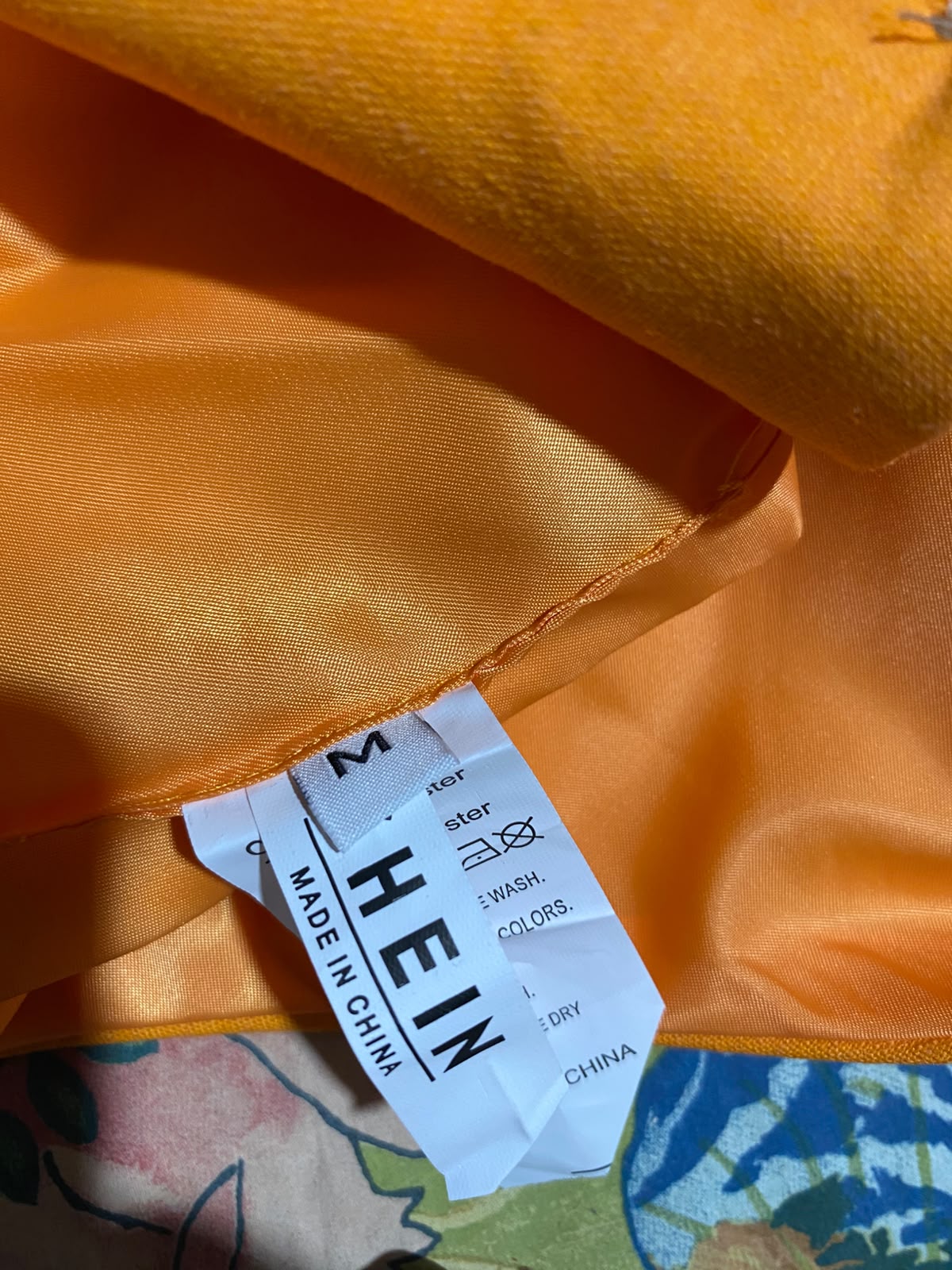 SHEIN |M| BUST 19| A4| VIBRANT ORANGE SLEEVELESS VEST AND WIDE-LEG TROUSER SET