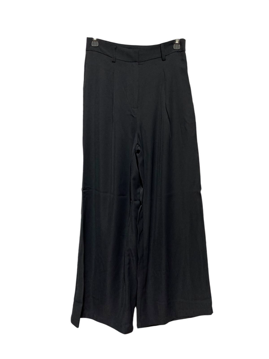 SHEIN |S| WAIST 26| A5| HIGH-WAISTED BLACK WIDE-LEG PLEATED DRESS PANTS - TAILORED TROUSERS