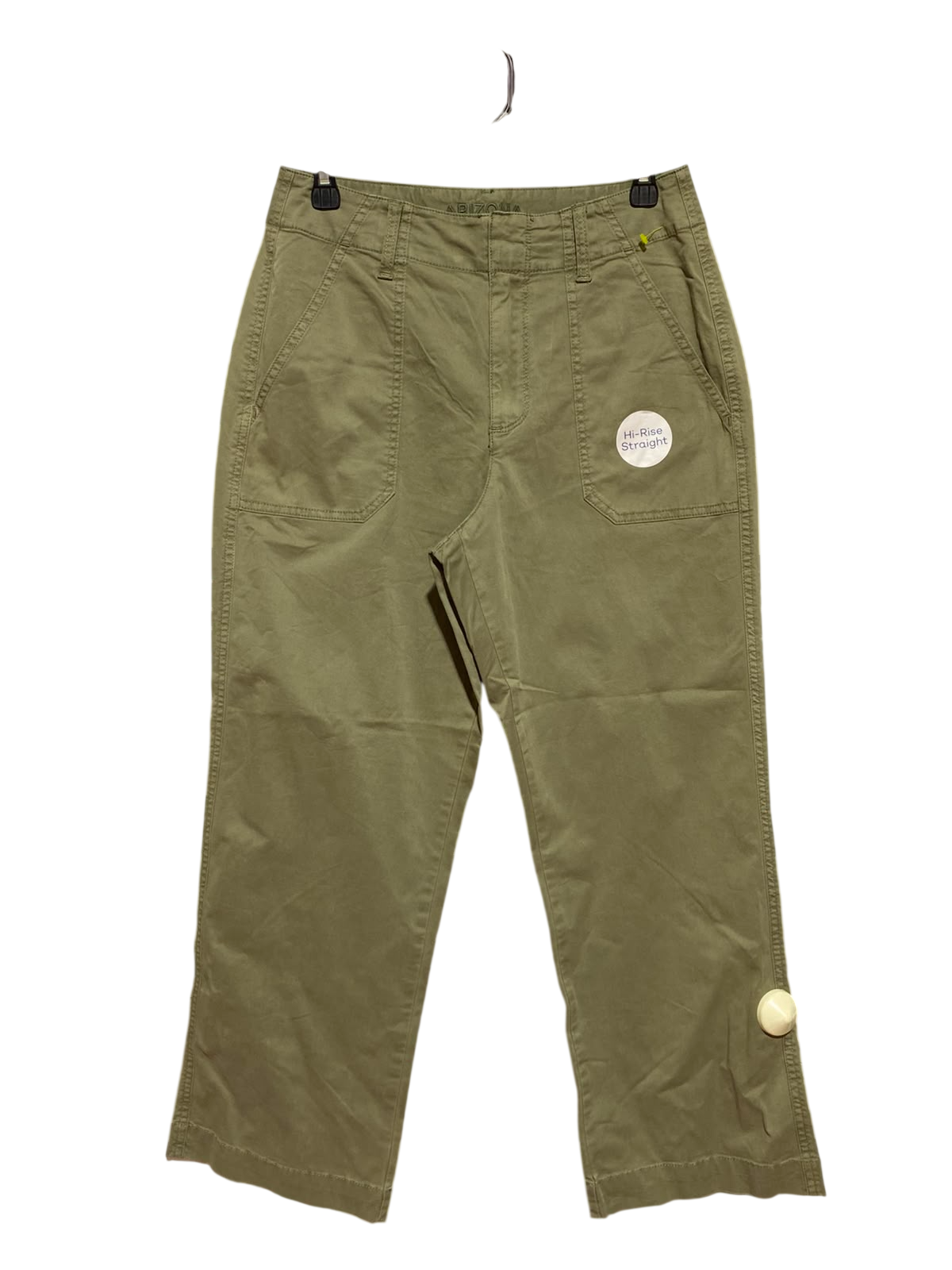 ARIZONA |M| WAIST 28| A5| HI-RISE STRAIGHT LEG OLIVE GREEN UTILITY CARGO PANTS
