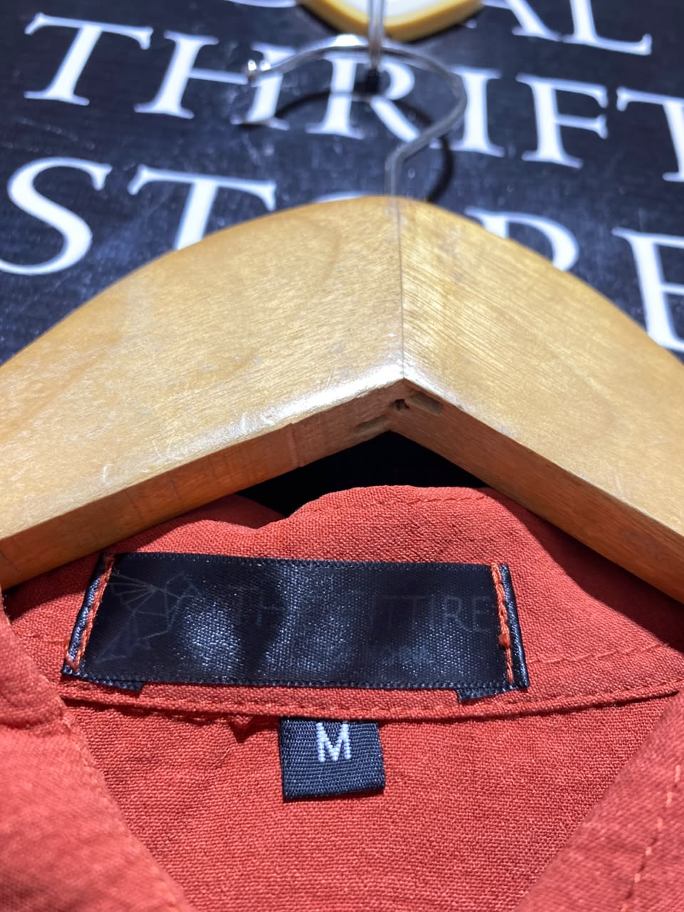 THE FITTIRE |M| A5| RUST ORANGE 2-PIECE CO-ORD SET - LONG-SLEEVE BUTTON-DOWN SHIRT & DRAWSTRING TROUSERS