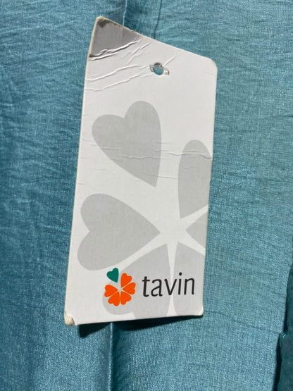 TAVIN |L| BUST 23| BUST 23| A5| SEA GREEN OPEN-FRONT KIMONO CARDIGAN - LIGHTWEIGHT TEXTURED COVER-UP