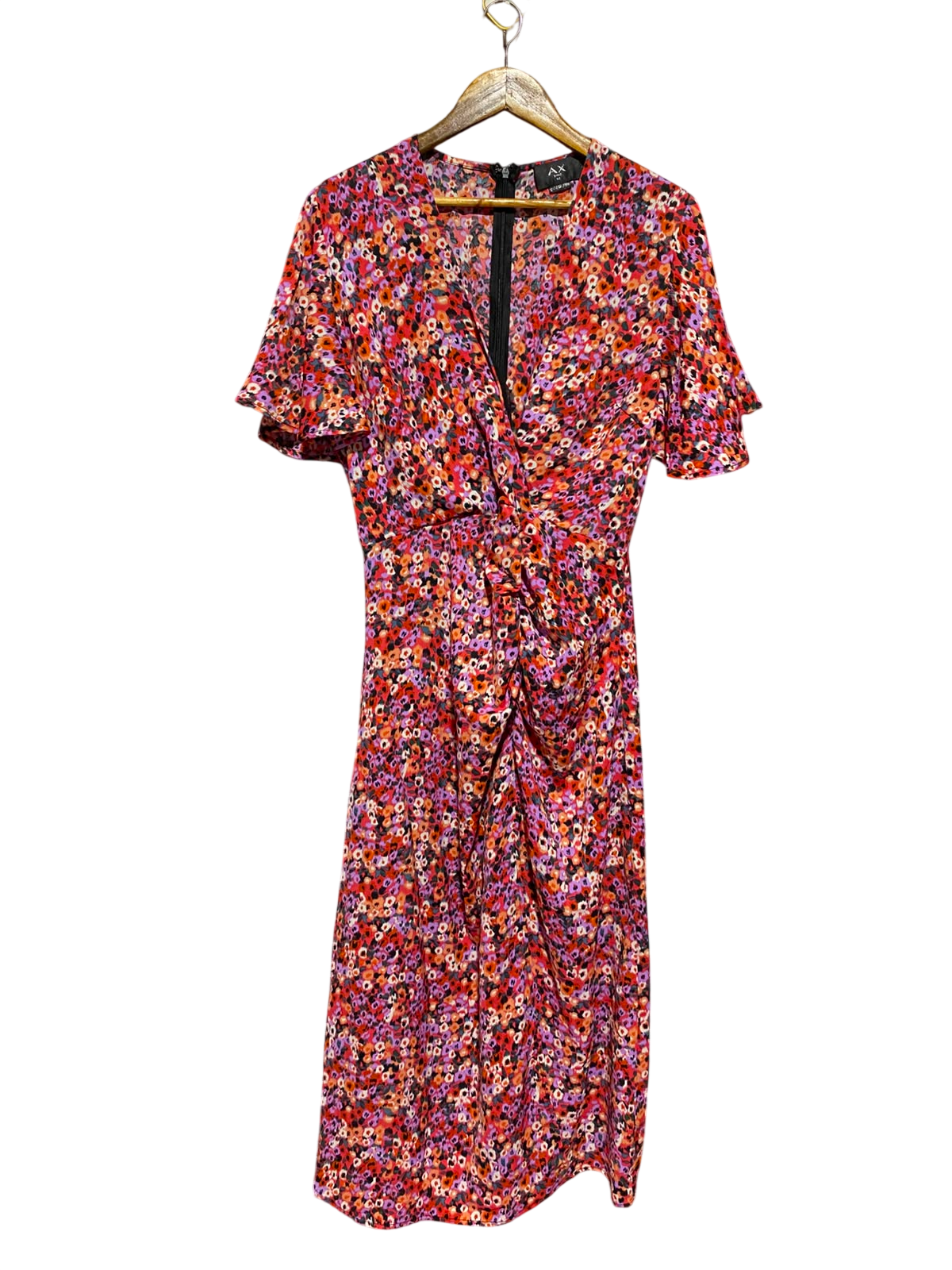 AX PARIS |L| BUST 19| A6| BRIGHT FLORAL DITSY PRINT MIDI DRESS