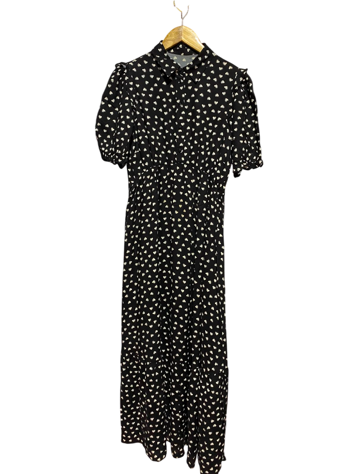 NEW LOOK |S| BUST 17| A6| SAGE GREEN SATIN SURPLICE V-NECK MAXI DRESS