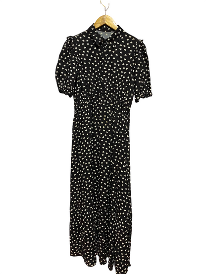 NEW LOOK |S| BUST 17| A6| SAGE GREEN SATIN SURPLICE V-NECK MAXI DRESS
