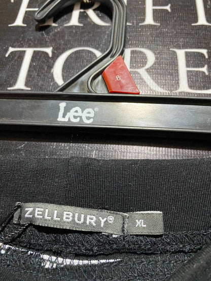 ZELLBURY |S| WAIST 26| A6| SOLID BLACK HIGH-WAISTED LEGGINGS - STRETCHY CASUAL TIGHTS