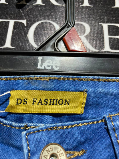 DS FASHION |S| WAIST 26| A6|FLORAL EMBROIDERED MID-RISE SKINNY JEANS