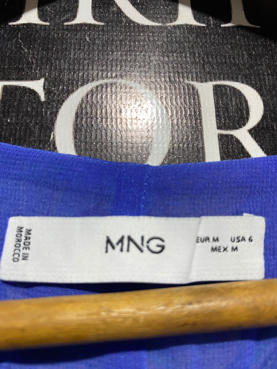MNG |S| BUST 16| A6| ROYAL BLUE TROPICAL FLORAL MAXI DRESS