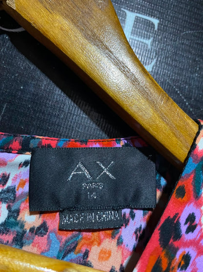 AX PARIS |L| BUST 19| A6| BRIGHT FLORAL DITSY PRINT MIDI DRESS