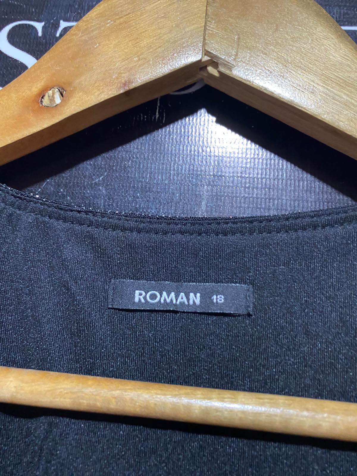 ROMAN |L| BUST 19| A6| BLACK SHIMMER METALLIC MIDI DRESS - TWIST FRONT SLEEVELESS PARTY DRESS