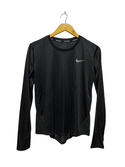 NIKE |S| BUST 18| A7| RUNNING DRI-FIT BLACK LONG-SLEEVE ATHLETIC PERFORMANCE TOP