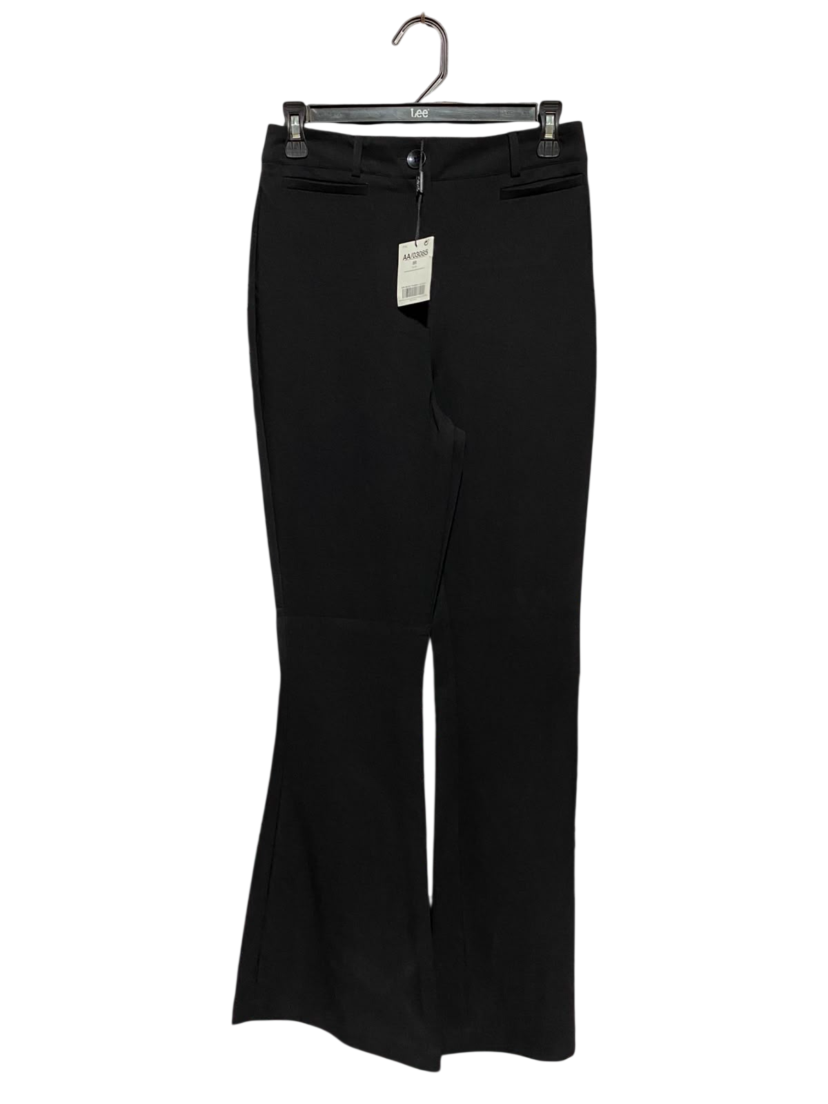 NEXT |S| WAIST 26| A7| BLACK HIGH-WAISTED FLARED TAILORED TROUSERS