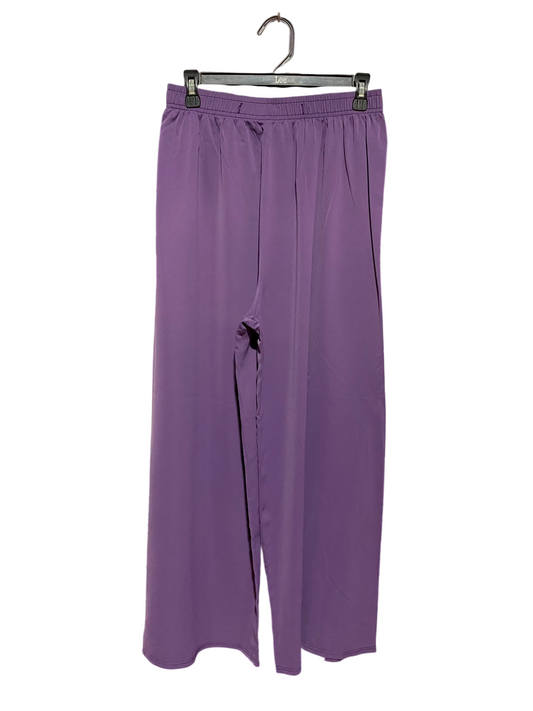 BM |XXL| WAIST 36| A7| VIBRANT PURPLE HIGH-WAISTED WIDE-LEG PALAZZO PANTS