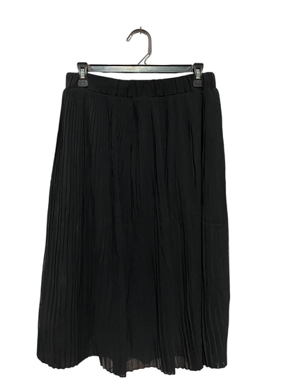 TU |M| WAIST 28| A7| ELEGANT BLACK PLEATED HIGH-WAISTED MIDI MAXI SKIRT