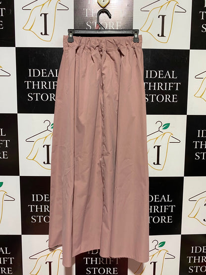 SHEIN |M| WAIST 26| A7| ELEGANT DUSTY ROSE MAXI SKIRT WITH GOLD EMBELLISHED BUTTONS