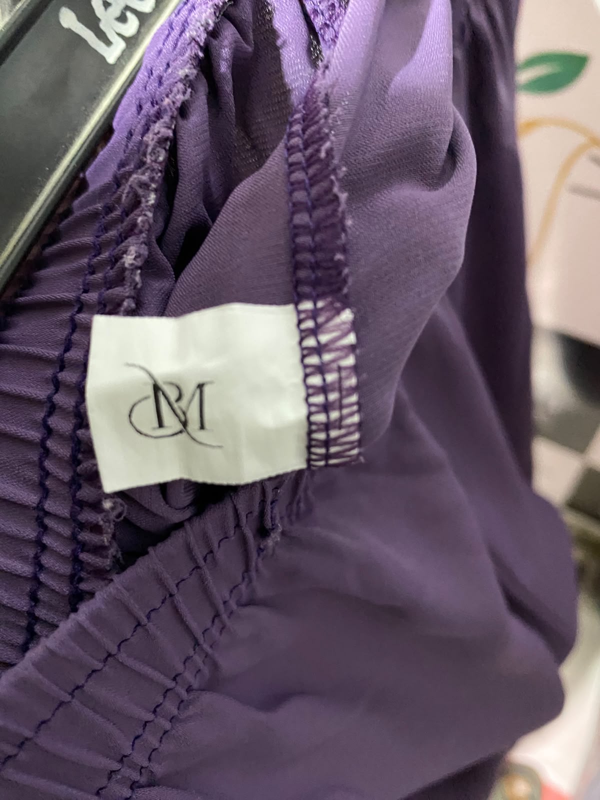 BM |XXL| WAIST 36| A7| VIBRANT PURPLE HIGH-WAISTED WIDE-LEG PALAZZO PANTS