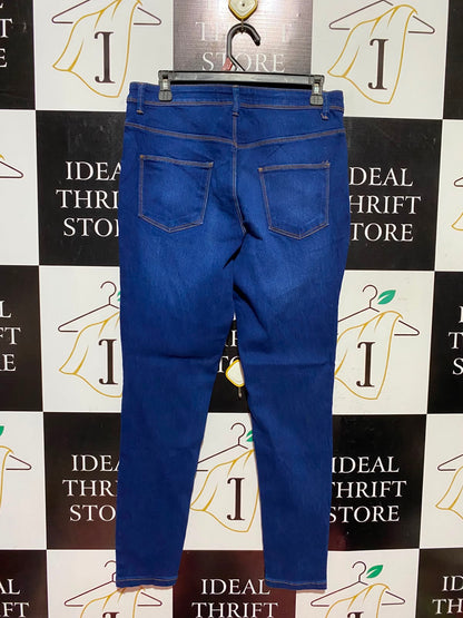 PRIMARK CARES |L| WAIST 30| A7| CLASSIC BLUE MID-RISE SKINNY FIT DENIM JEANS
