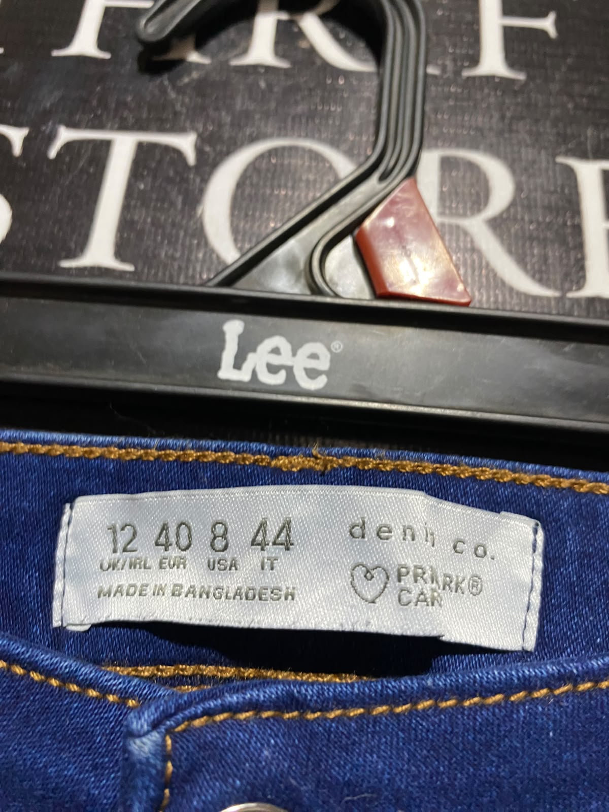 PRIMARK CARES |L| WAIST 30| A7| CLASSIC BLUE MID-RISE SKINNY FIT DENIM JEANS