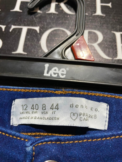 PRIMARK CARES |L| WAIST 30| A7| CLASSIC BLUE MID-RISE SKINNY FIT DENIM JEANS