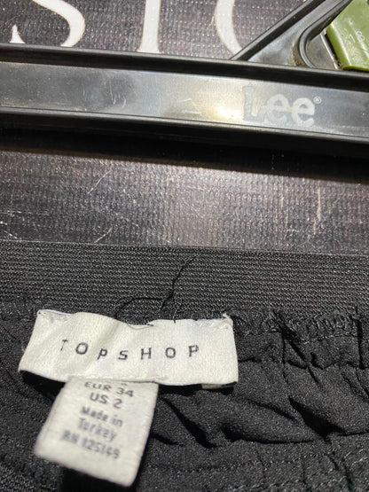 TOPSHOP |XS| WAIST 22| A7| ELEGANT BLACK TIERED RUFFLE MAXI SKIRT