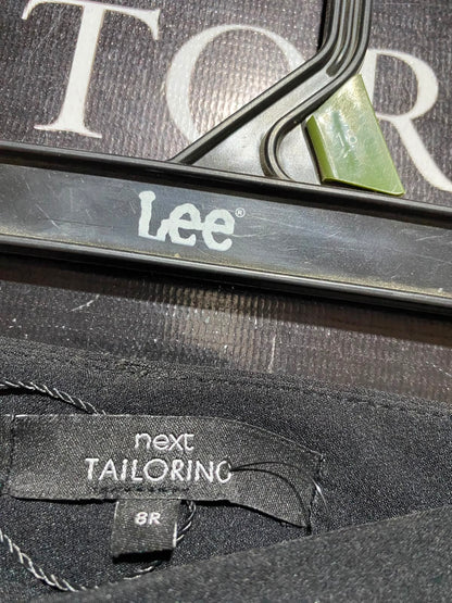 NEXT |S| WAIST 26| A7| BLACK HIGH-WAISTED FLARED TAILORED TROUSERS