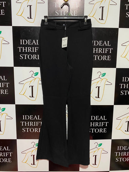 NEXT |S| WAIST 26| A7| BLACK HIGH-WAISTED FLARED TAILORED TROUSERS