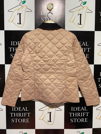 BARBOUR |S| BUST 19| A7| DIAMOND QUILTED JACKET WITH CONTRAST CORDUROY COLLAR