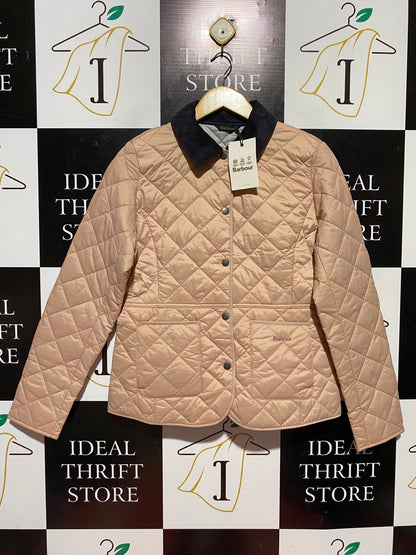 BARBOUR |S| BUST 19| A7| DIAMOND QUILTED JACKET WITH CONTRAST CORDUROY COLLAR