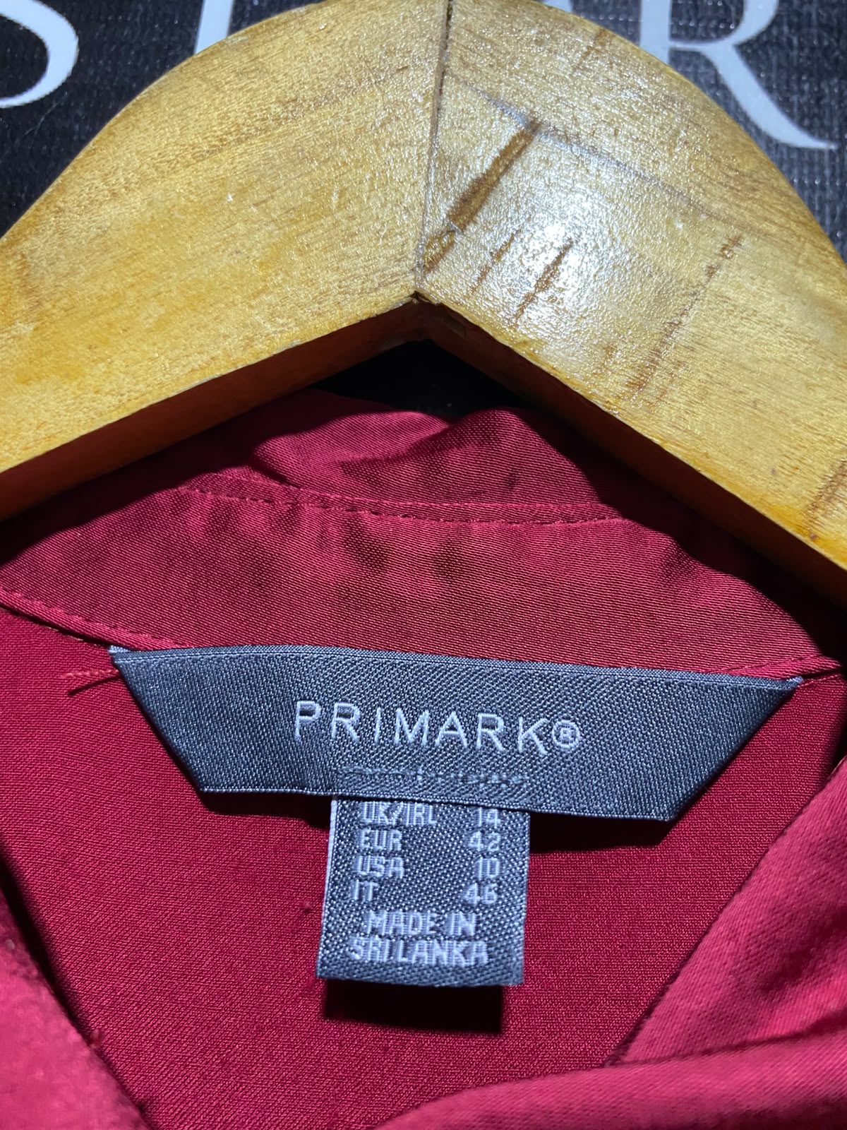PRIMARK |L| BUST 22| A7| LUXURIOUS RED SATIN BUTTON-DOWN OVERSIZED SHIRT DRESS