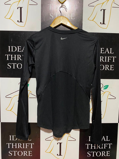 NIKE |S| BUST 18| A7| RUNNING DRI-FIT BLACK LONG-SLEEVE ATHLETIC PERFORMANCE TOP