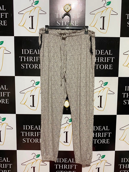 NEWLIFE |L| WAIST 32| A8| LEOPARD PRINT ELASTIC WAIST JOGGER PANTS